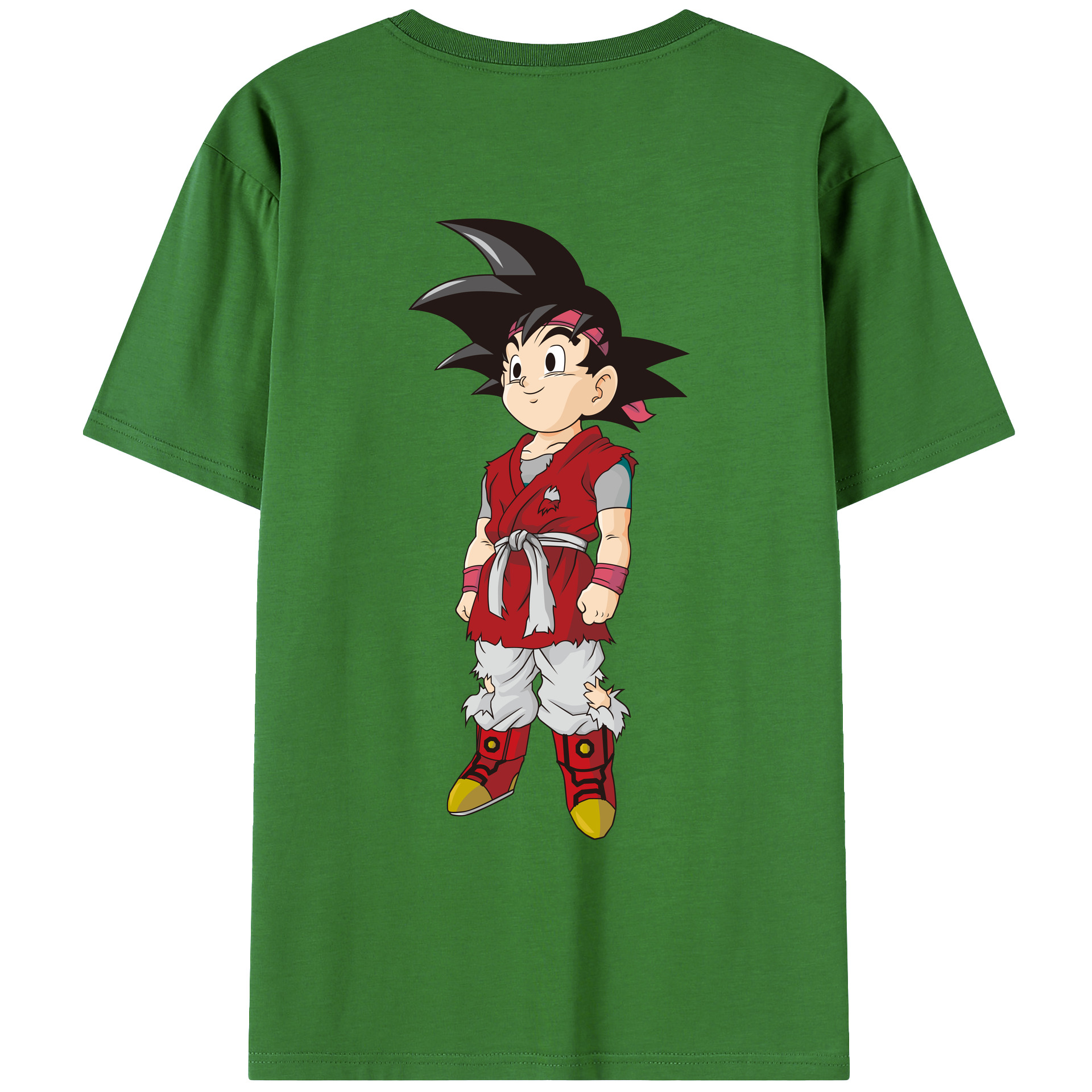 （画像用） ドラゴンボール 孫悟空（そん ごくう）Son Goku カカロット DRAGON BALL Kakarotto レディース半袖Tシャツ(バックプリント)